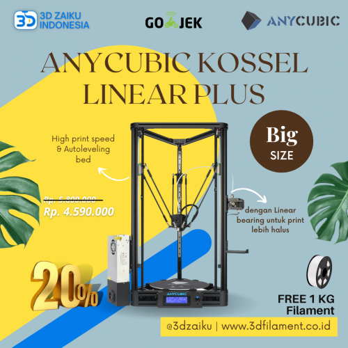 3D Printer Anycubic Kossel Linear Plus Big Size Delta Auto Leveling